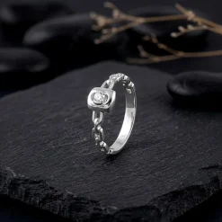 Silver Ridgeline Ring For Him