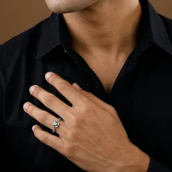 Silver Ridgeline Ring For Him