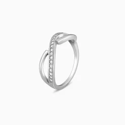 Silver Ripple Ring