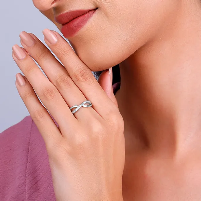 Silver Ripple Ring
