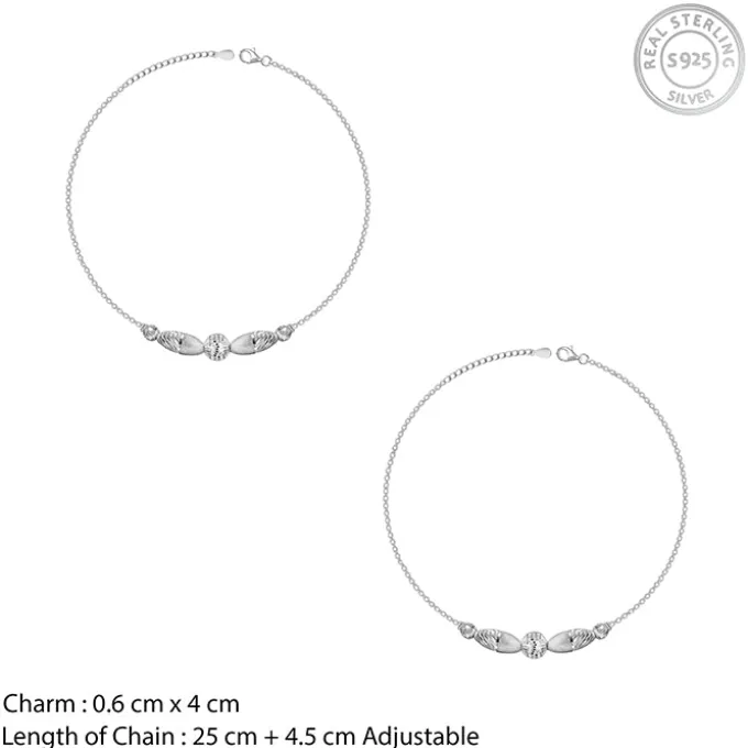 Silver Rockabye Anklet
