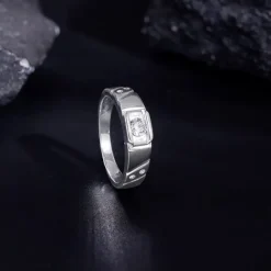 Silver Rockstar Ring For Him