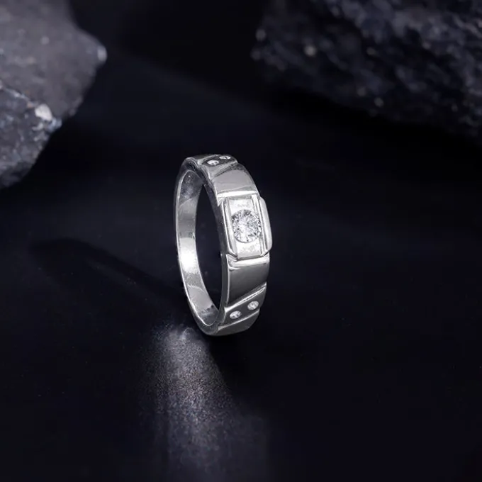 Silver Rockstar Ring For Him