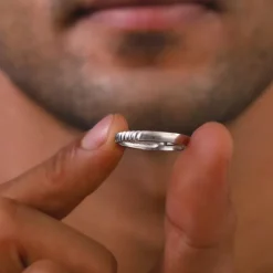 Silver Rope Ring for Him