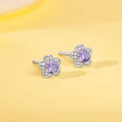 Silver Royal Blossom Studs