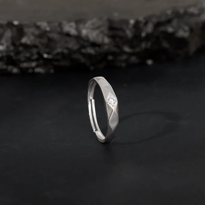 Silver Rugged Ring For Him