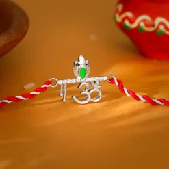Silver Sacred Om Rakhi