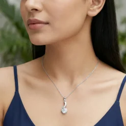 Silver Same Old Love Pendant With Link Chain