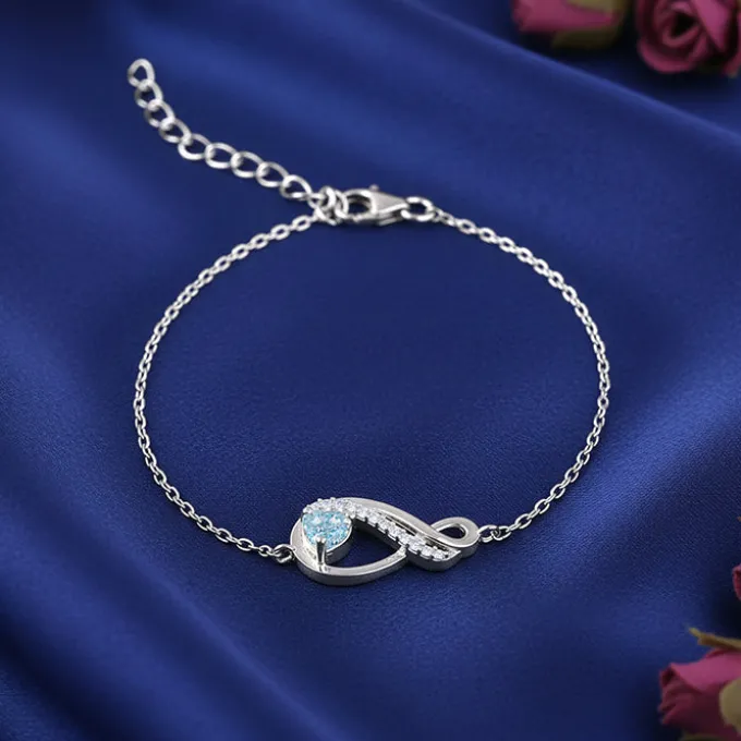 Silver Sea of Love Bracelet