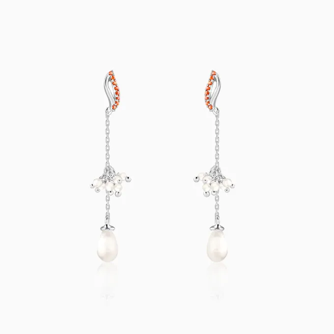 Silver Sekhmet Dangler Earrings