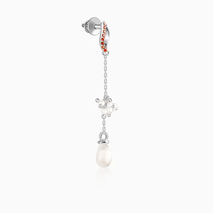 Silver Sekhmet Dangler Earrings