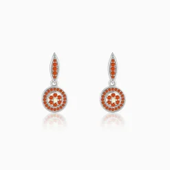 Silver Sekhmet Spark Earrings