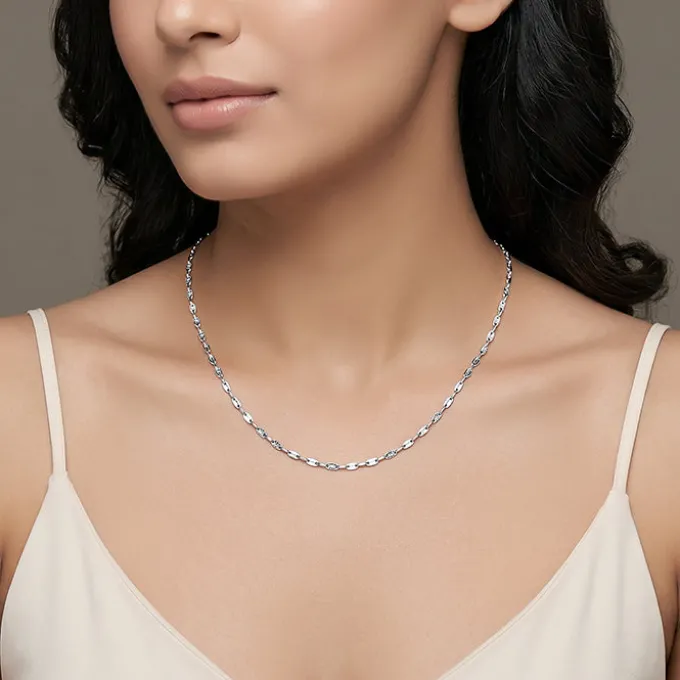 Silver Sequin Chain
