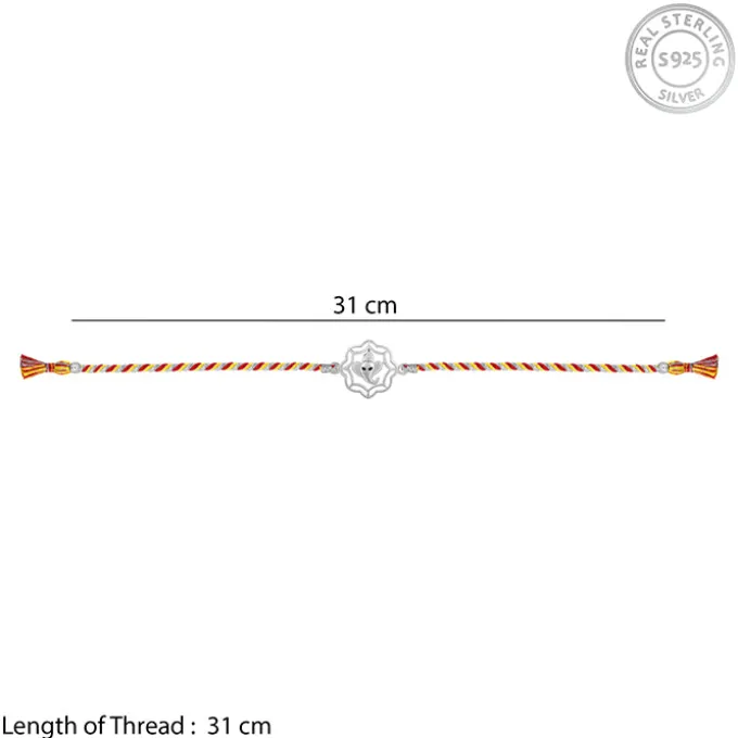Silver Shakti Ganapati Rakhi