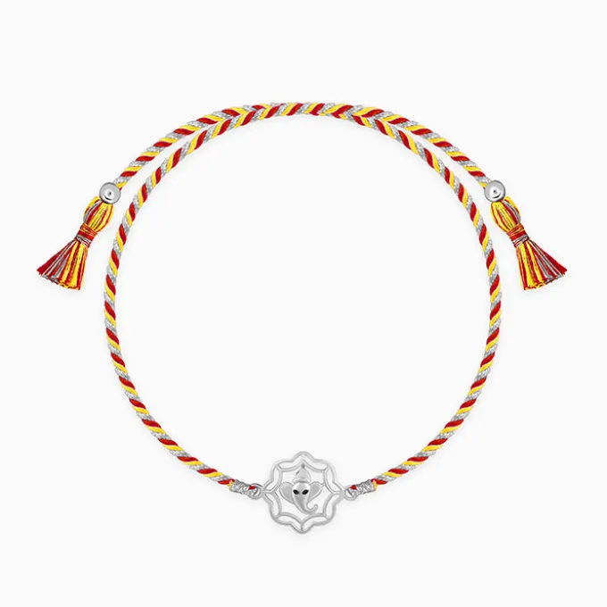 Silver Shakti Ganapati Rakhi