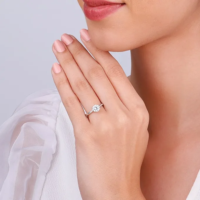 Silver Shine Wave Ring