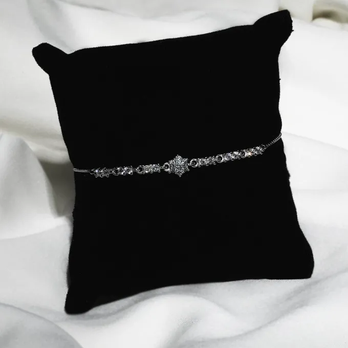 Silver Shining Star Bracelet