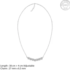 Silver Shining Zircon Flower Trio