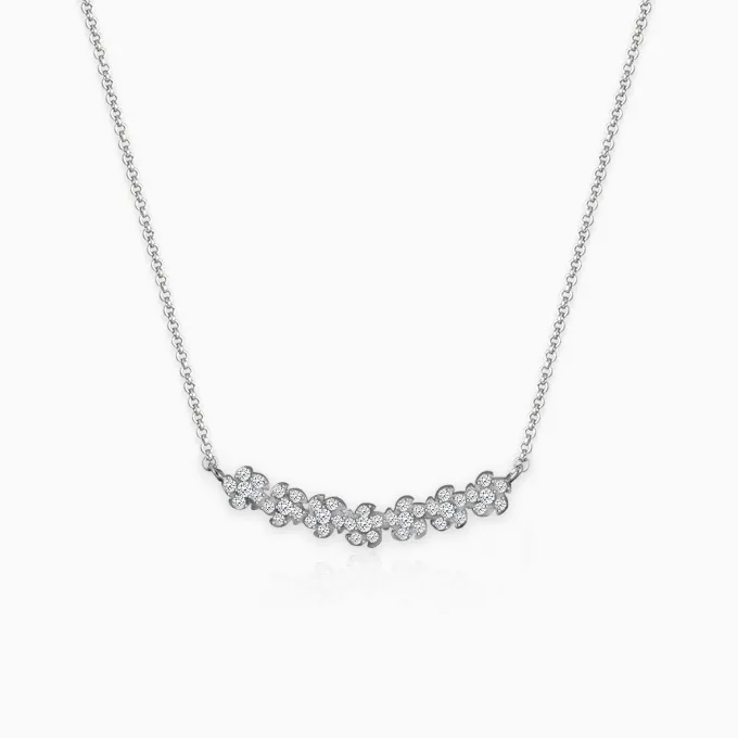 Silver Shining Zircon Flower Trio