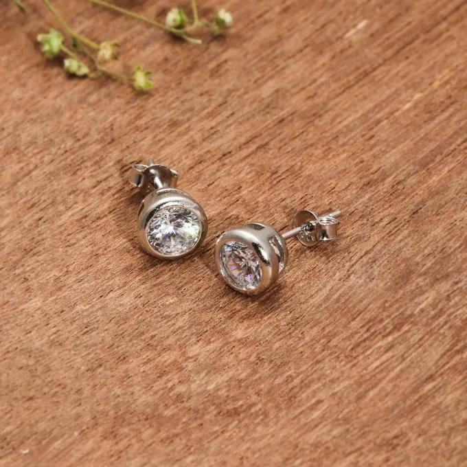 Silver Shining Zircon Set