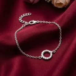 Silver Shiny Halo Kids Bracelet