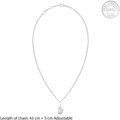Silver Shiva Pendant with Box Chain