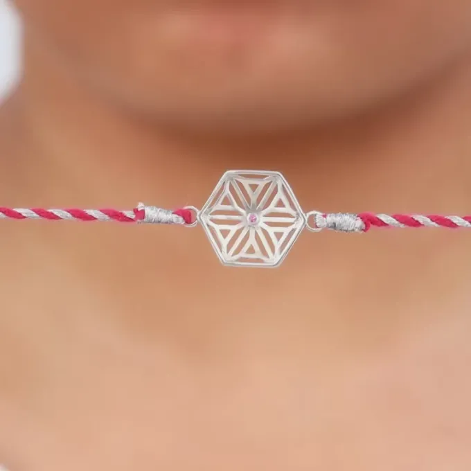 Silver Sibling Bond Rakhi