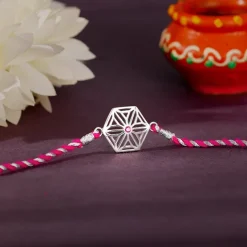 Silver Sibling Bond Rakhi