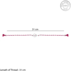 Silver Sibling Connection Rakhi