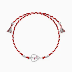 Silver Sibling Connection Rakhi