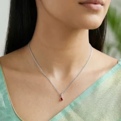 Silver Siddhidatri Pendant With Link Chain