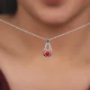 Silver Silent Vows Pendant With Link Chain