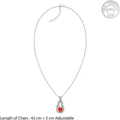 Silver Silent Vows Pendant With Link Chain