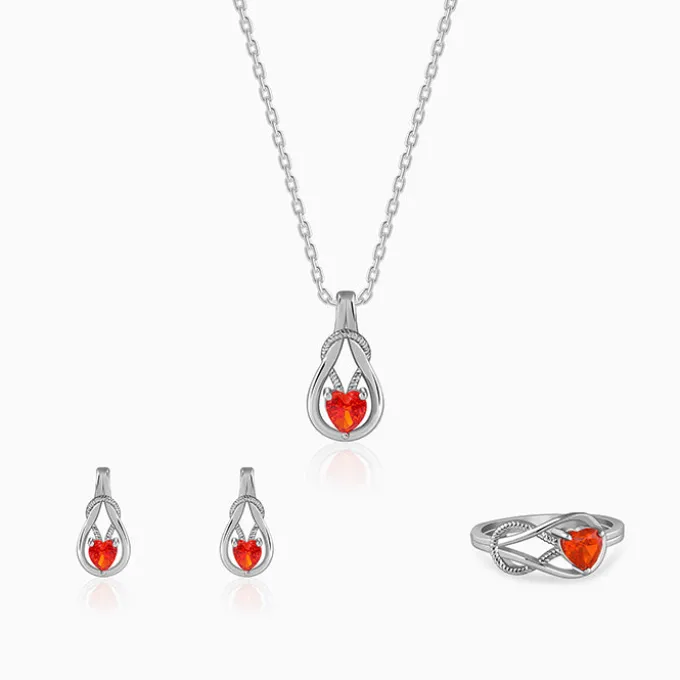 Silver Silent Vows Set of Three