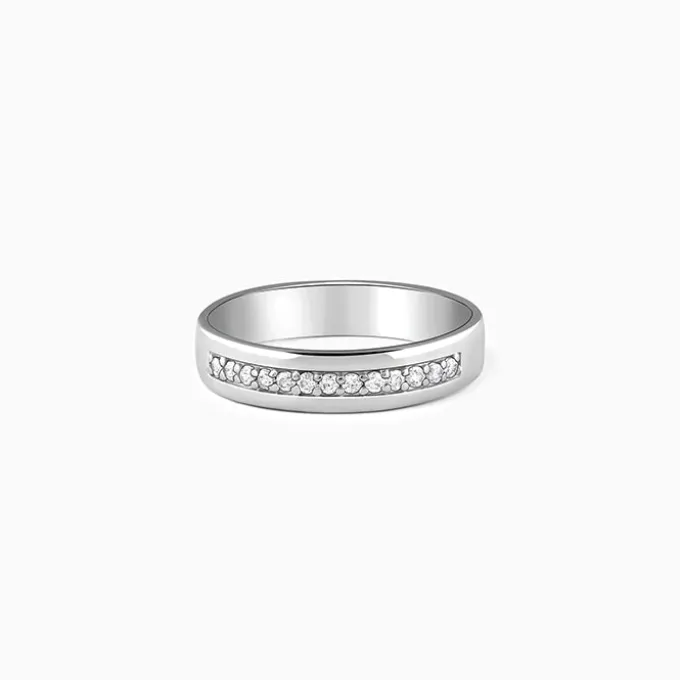 Silver Simple Serenity Men's Ring