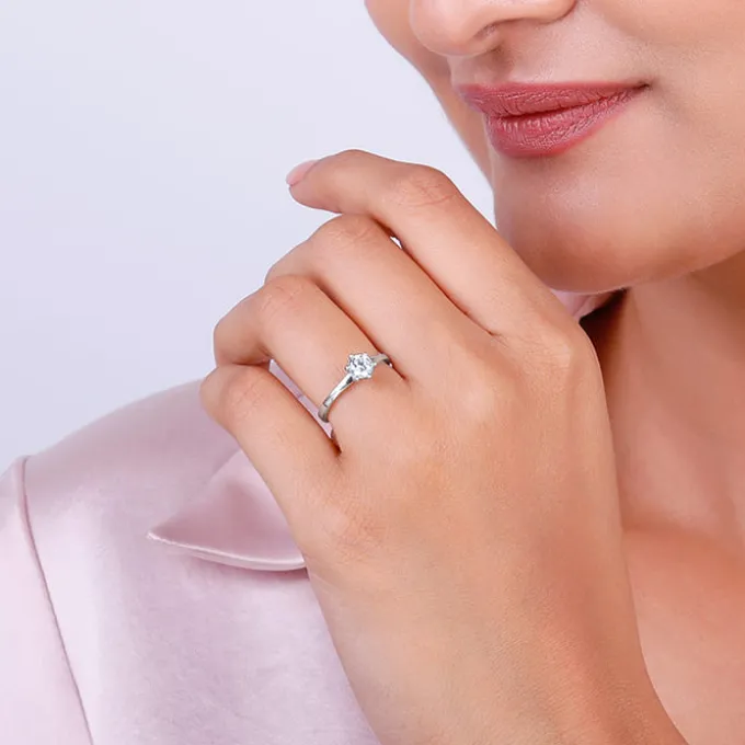 Silver Snowfall Ring