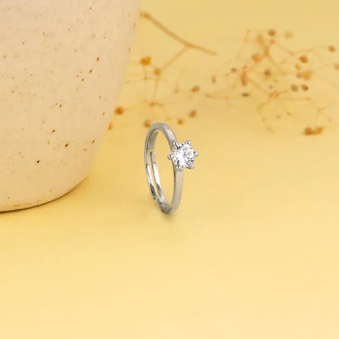 Silver Snowfall Ring