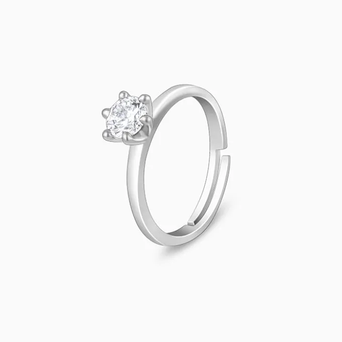 Silver Snowfall Ring