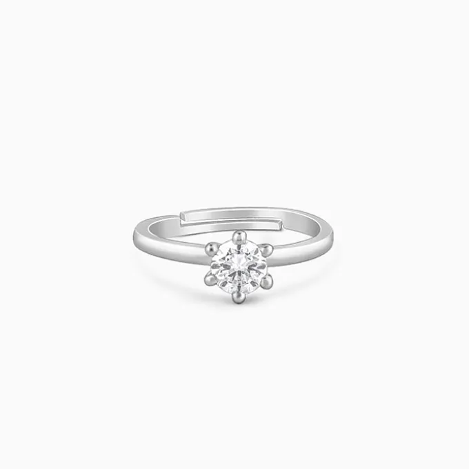 Silver Snowfall Ring