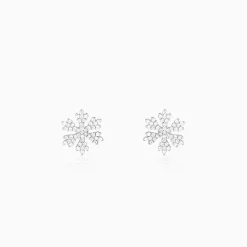 Silver Snowflake Earrings