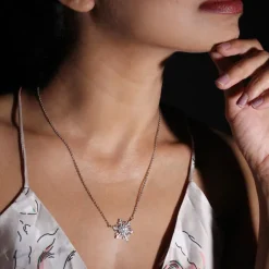 Silver Snowflake Necklace