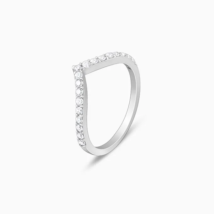 Silver Solid Shine Vanki Ring