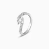 Silver Solitaire Grace Ring