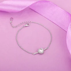 Silver Solitaire Sunshine Bracelet