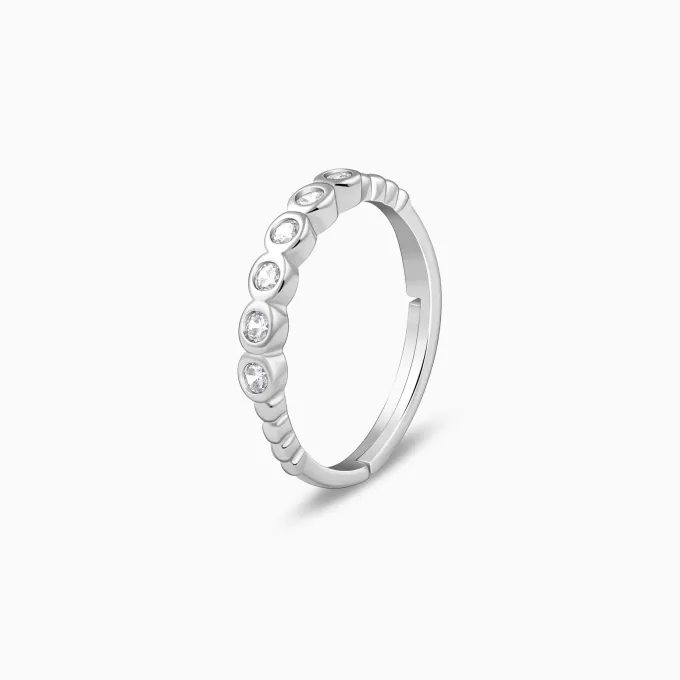 Silver Sparkle Eternity Ring