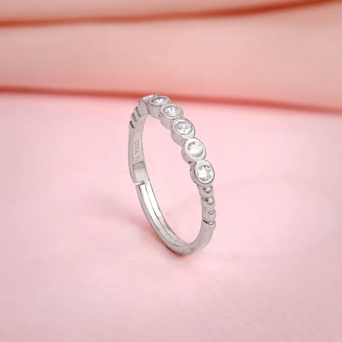 Silver Sparkle Eternity Ring