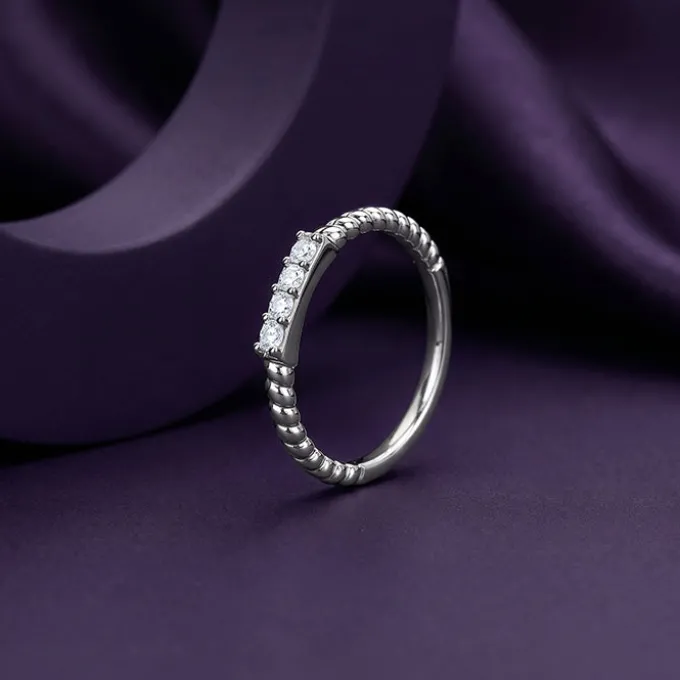 Silver Sparkling Crush Ring (Size 12)