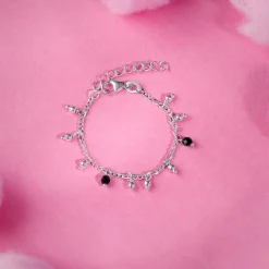 Silver Sparkling Dua Kids Anklet