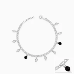 Silver Sparkling Dua Kids Anklet