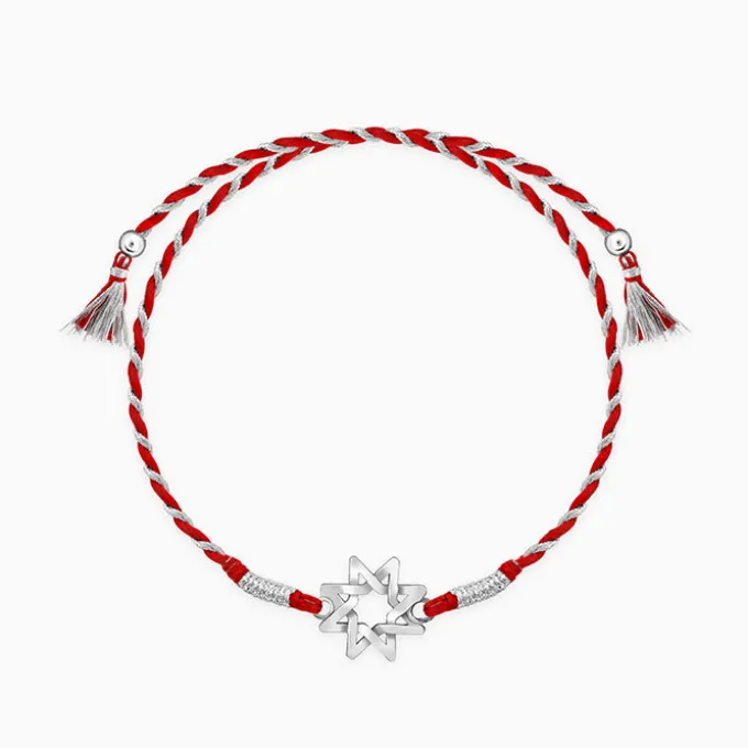 Silver Sparkling Star Rakhi